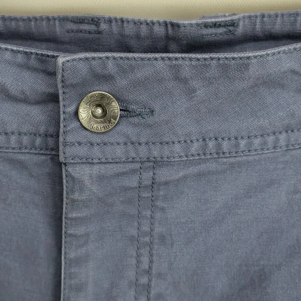 Marmot Mens 40 Cargo Hiking Shorts Gray Organic Cotton Outdoor Workwear Utility